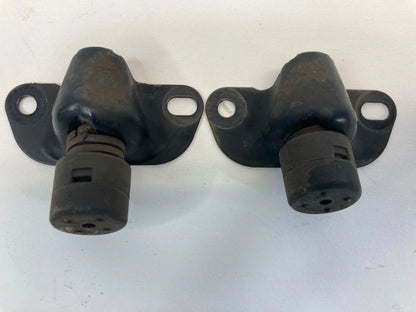 2008-2013 NISSAN ROGUE FRONT HOOD BUMPER BRACKET ADJUST PAIR SET OEM