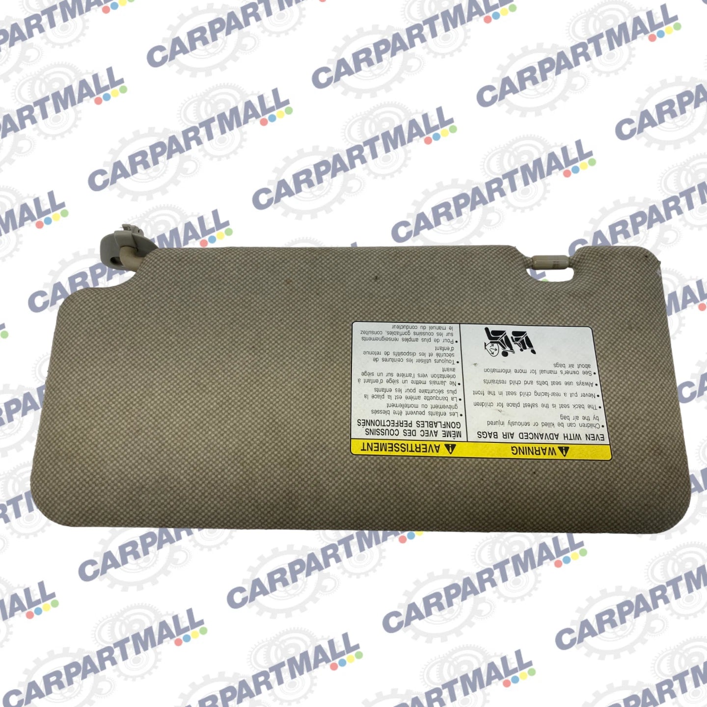 2007-2012 NISSAN VERSA FRONT RIGHT PASSENGER SIDE SUNVISOR SUN VISOR SHADE OEM