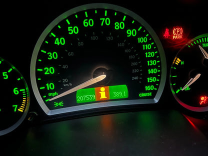 03-06 SAAB 9-3 2.0L MT SPEEDOMETER INSTRUMENT CLUSTER GAUGES 207K MILES 12802926