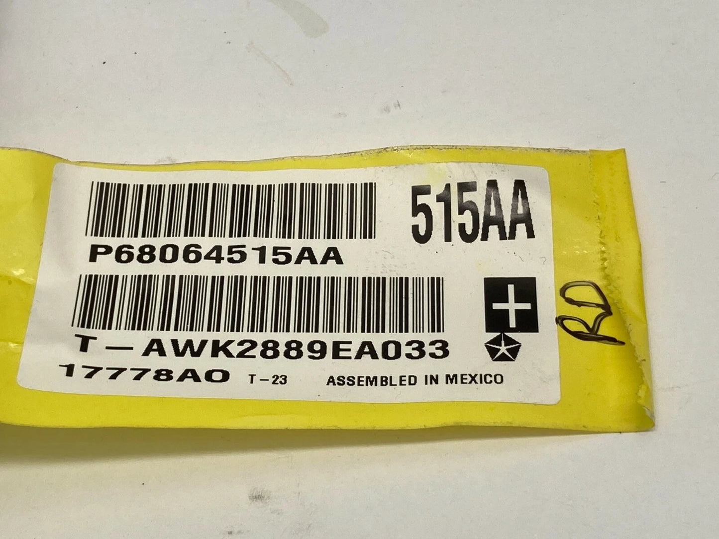 2010 10 DODGE GRAND CARAVAN REAR LEFT SLIDING DOOR WIRING HARNESS 68064515AA OEM