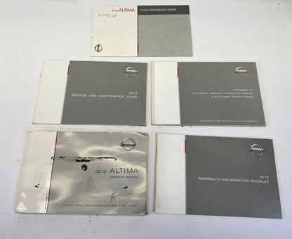 2012 NISSAN ALTIMA OWNERS MANUAL & WARRANTY INFORMATION SET KIT W/ CASE OEM