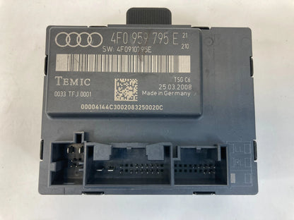 2006 2007 AUDI A6 REAR LEFT SIDE DOOR CONTROL MODULE UNIT 4F0-959-795-E OEM