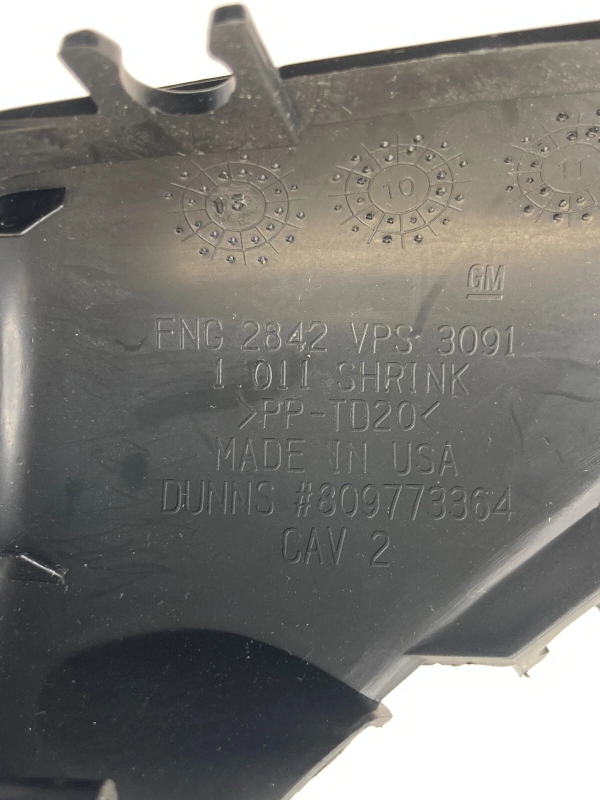 2011-2016 CHEVROLET CRUZE IGNITION LOCK CYLINDER OPENING COVER TRIM OEM