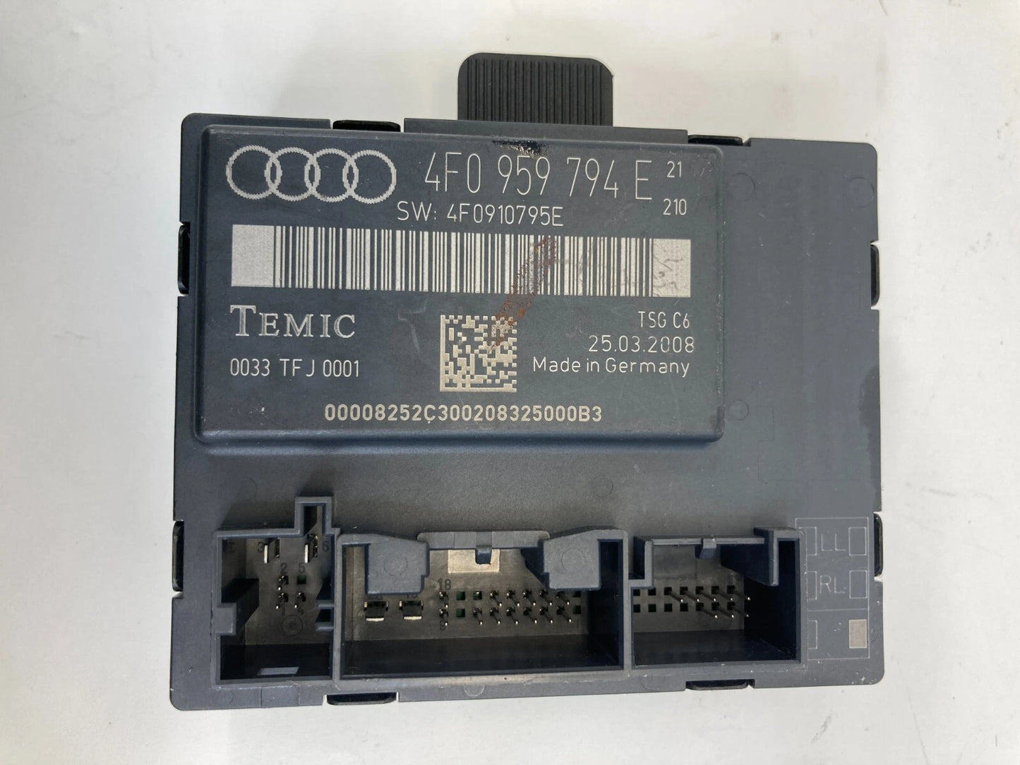2006 2007 2008 AUDI A6 REAR RIGHT SIDE DOOR CONTROL MODULE UNIT 4F0-959-794-E