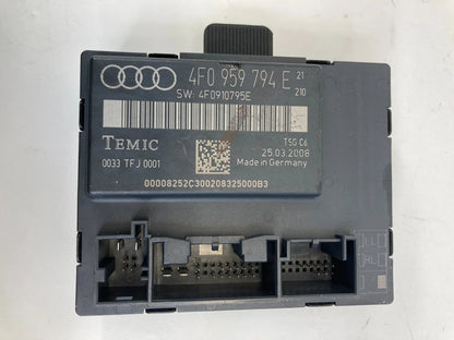 2006 2007 2008 AUDI A6 REAR RIGHT SIDE DOOR CONTROL MODULE UNIT 4F0-959-794-E