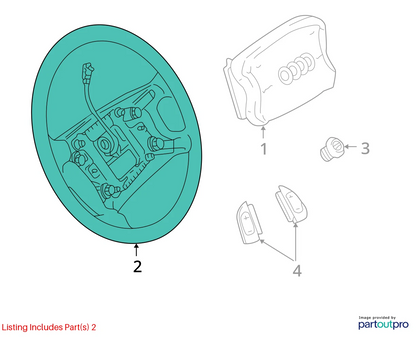 00 01 AUDI A6 QUATTRO 00 01 AUDI A6 2.8L V6 SEDAN STEERING WHEEL ASSEMBLY OEM
