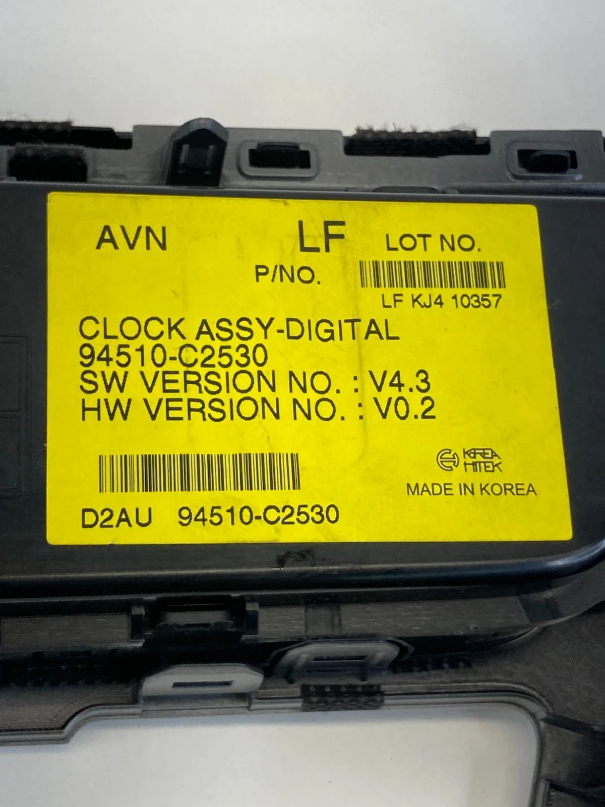 2015-2017 HYUNDAI SONATA RADIO CONTROL TRIM PANEL BEZEL OEM 94510-C2530