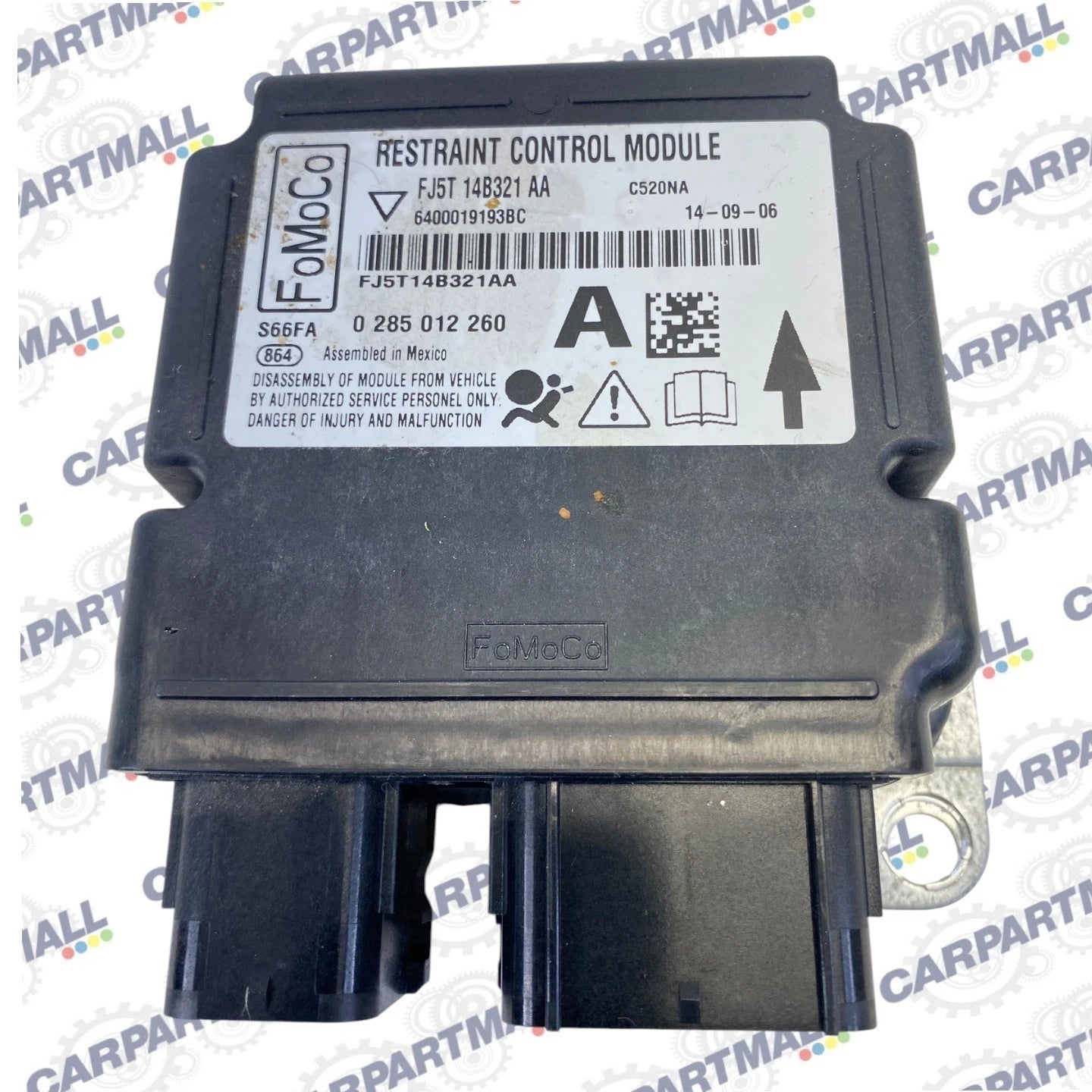 2014-2016 FORD ESCAPE OCCUPANT SENSOR RESTRAINT CONTROL MODULE FJ5T-14B321A OEM