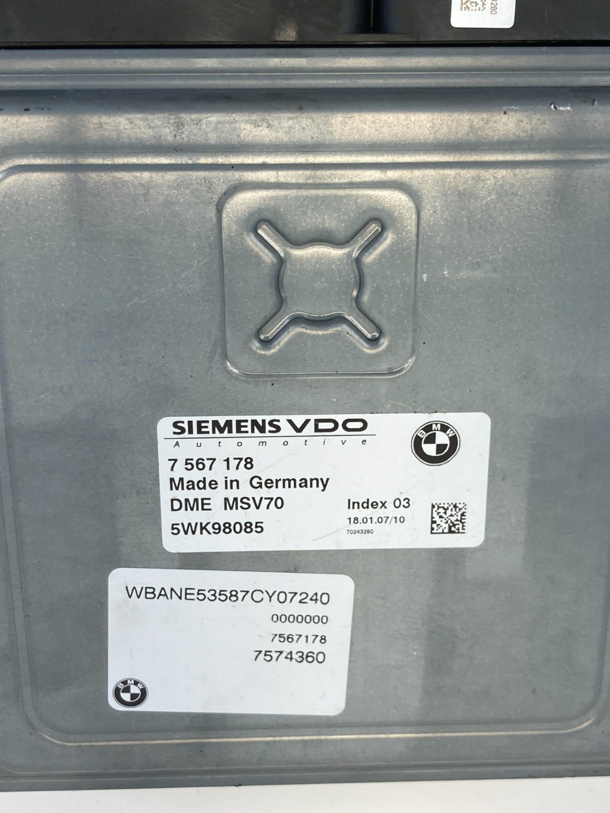 2006 2007 BMW 525i 3.0L Engine Computer Control Module ECM ECU PCM 7567178