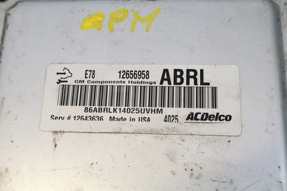 2012-2014 CHEVROLET SONIC 1.8L ENGINE COMPUTER CONTROL MODULE ECM ECU 12656958