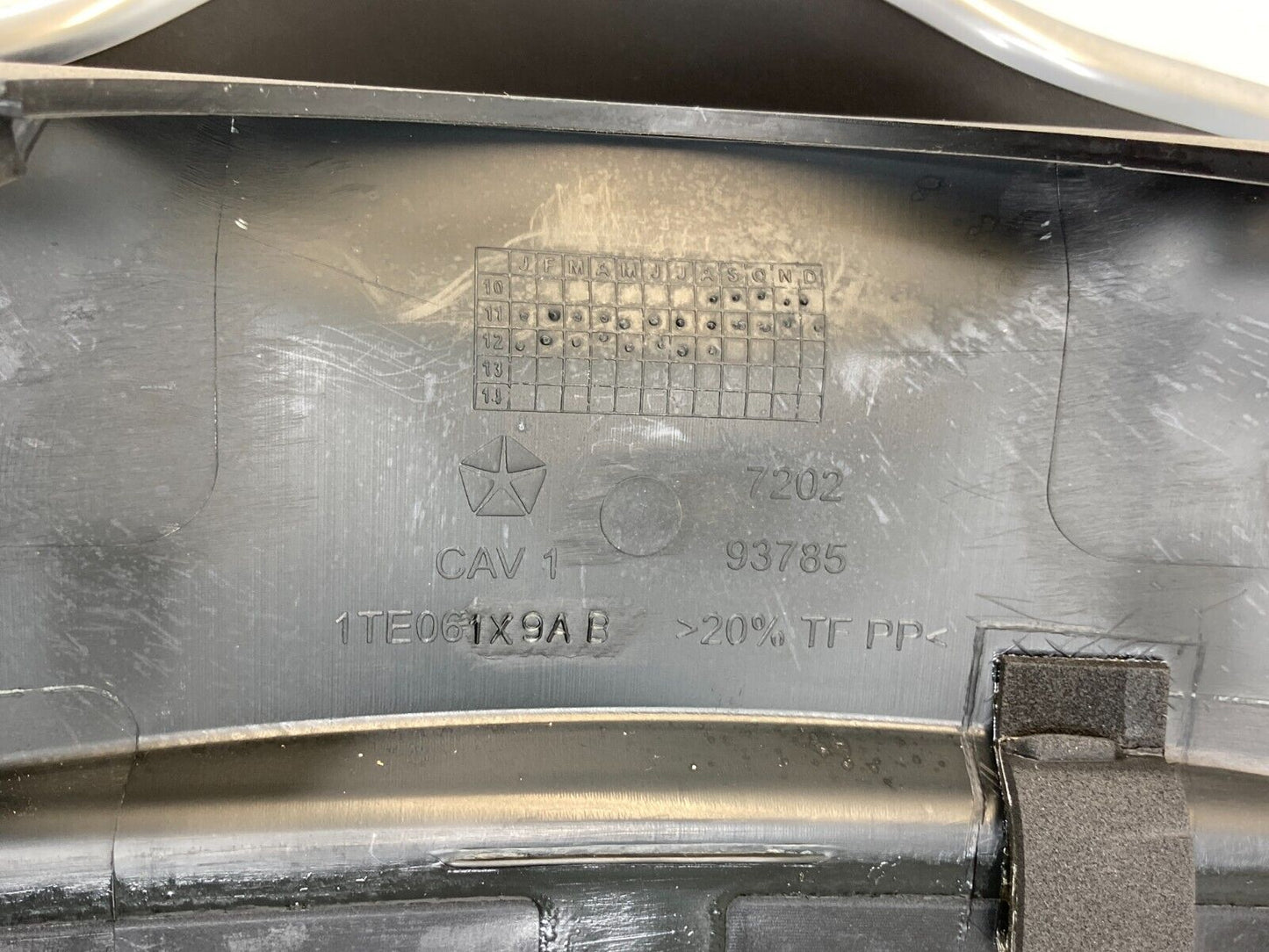 11-14 Dodge Avenger Speedometer Cluster Upper Shroud Trim Bezel 1TE061X9AB OEM