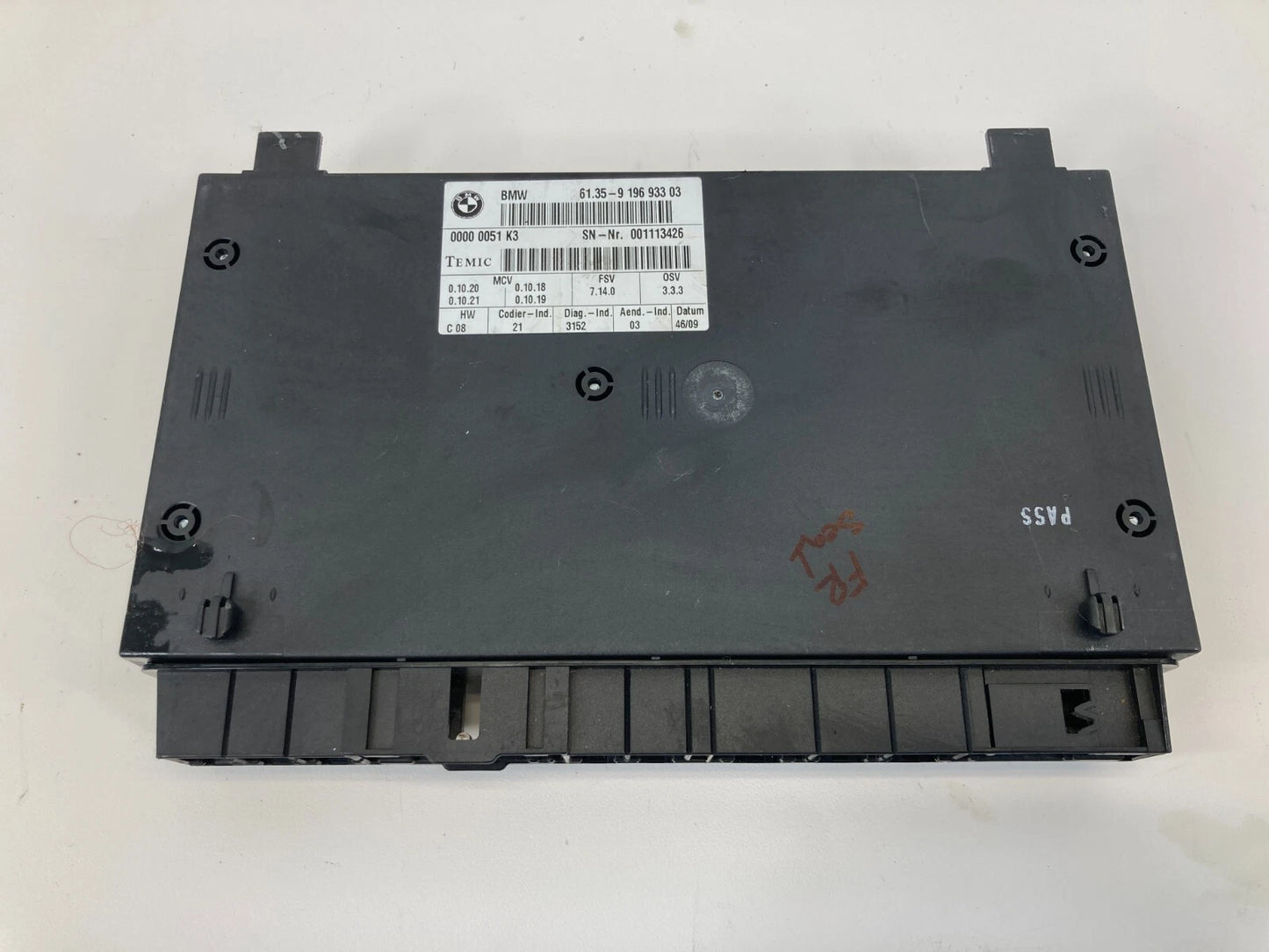 2009 2010 BMW 535I XDRIVE FRONT RIGHT SEAT MEMORY CONTROL MODULE 61359196933