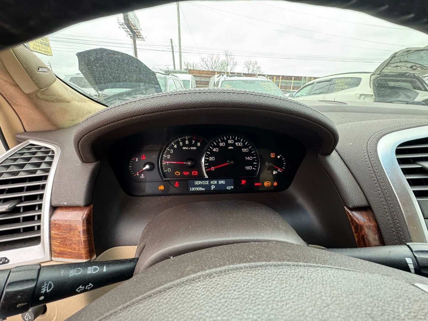 2008 2009 CADILLAC SRX INSTRUMENT CLUSTER SPEEDOMETER GAUGES 180.908 MILES OEM