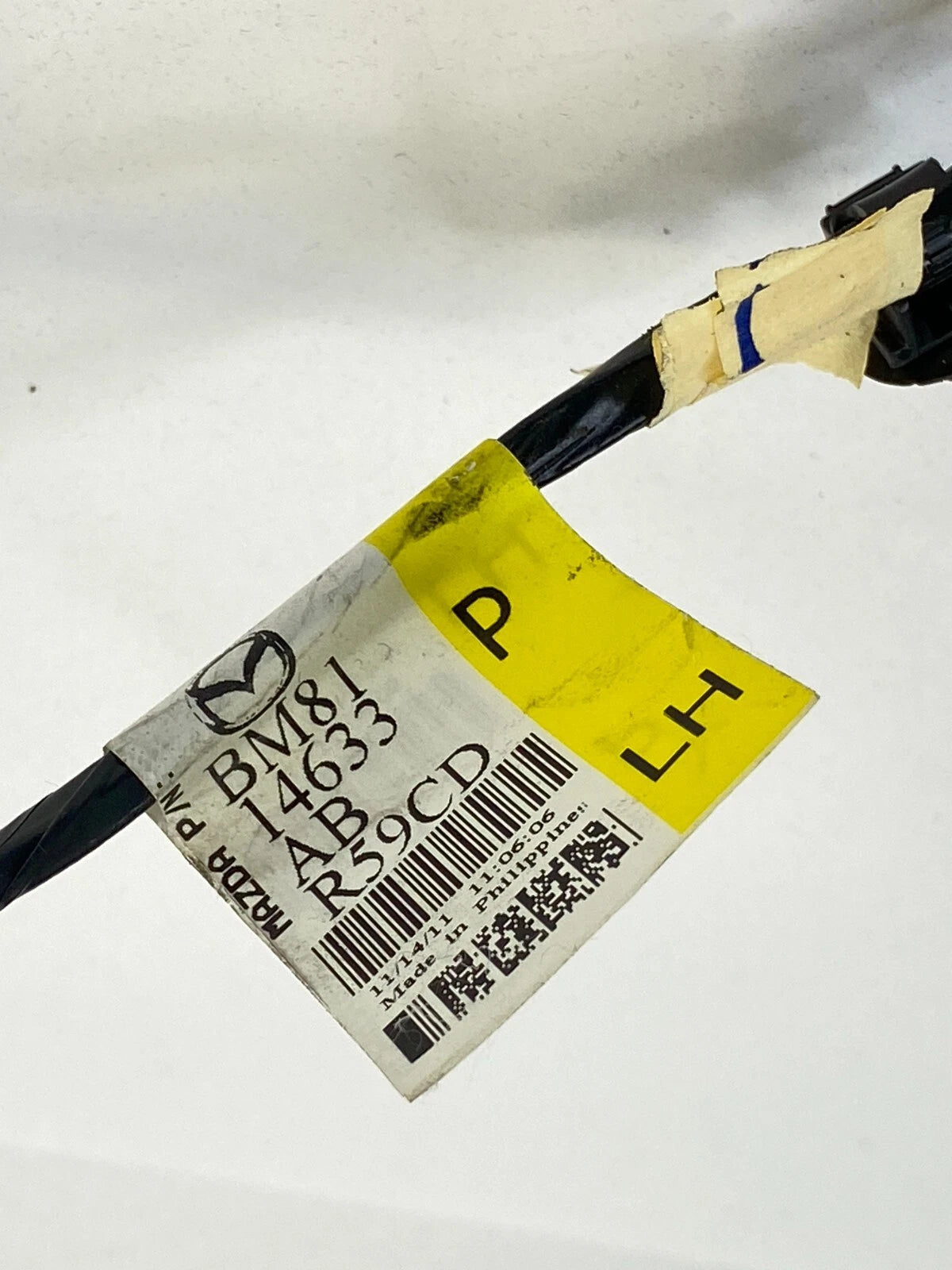 2011-2013 MAZDA 6 MAZDA6 REAR LEFT DRIVER SIDE DOOR WIRING HARNESS BM8114633A