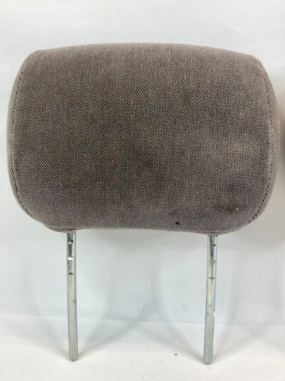 02-04 GMC ENVOY FRONT SEAT HEADRESTS CLOTH MEDIUM DARK PEWTER PAIR SET OF 2 OEM