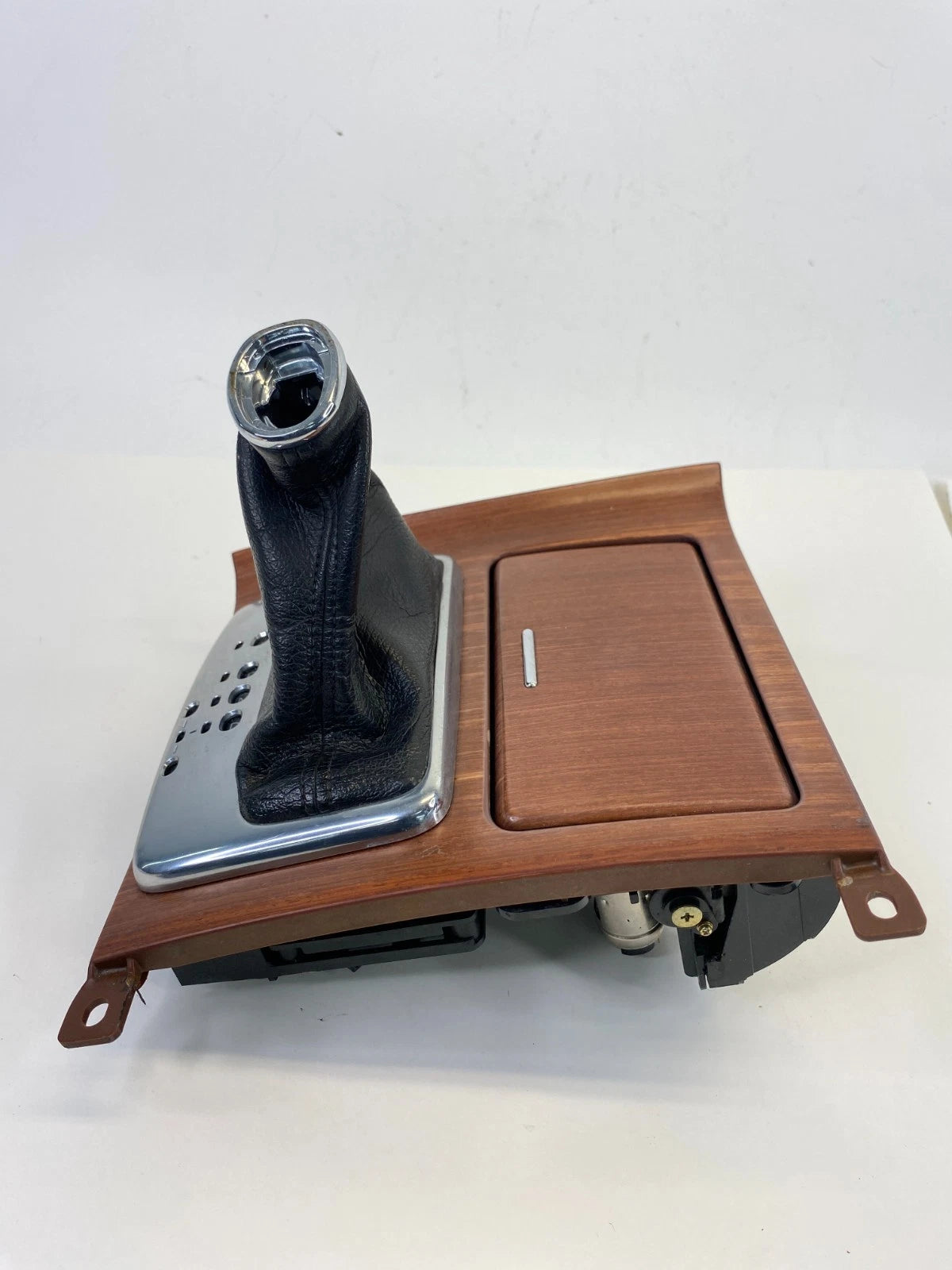2006-2008 INFINITI M35 AUTO TRANS CENTER CONSOLE SHIFT SHIFTER BOOT & BEZEL WOOD