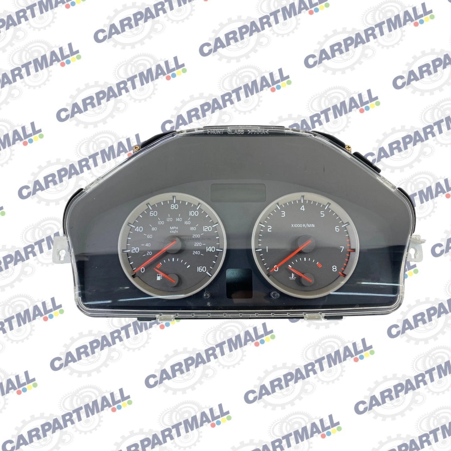 04-07 VOLVO S40 2.4L AT SPEEDOMETER INSTRUMENT CLUSTER GAUGES 143K 30710072 OEM