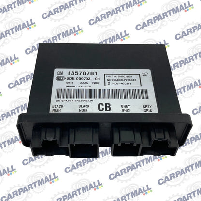 2013 BUICK REGAL THEFT LOCKING KEYLESS ENTRY CONTROL MODULE UNIT 13578781 OEM