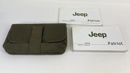 2008 JEEP PATRIOT OWNERS MANUAL GUIDE WARRANTY INFORMATION BOOK W/ CASE OEM