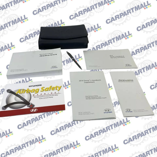 2014 HYUNDAI SONATA OWNER'S MANUAL MAINTENACE HANDBOOK SUPPLEMENT BOOK W/ CASE