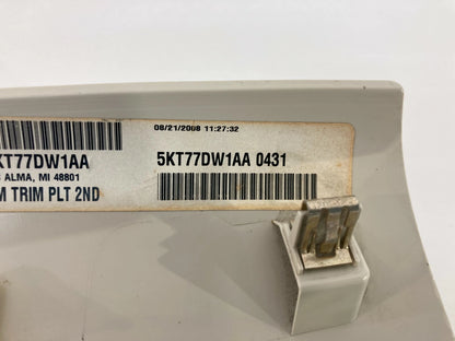 09-14 VOLKSWAGEN ROUTAN REAR 2ND ROW OVERHEAD CENTER CONSOLE COVER 5KT77DW1AA