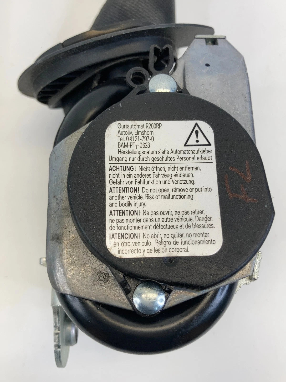 2009-2017 VOLKSWAGEN CC FRONT LEFT SEAT BELT RETRACTOR ASSEMBLY 3C1-857-705-K