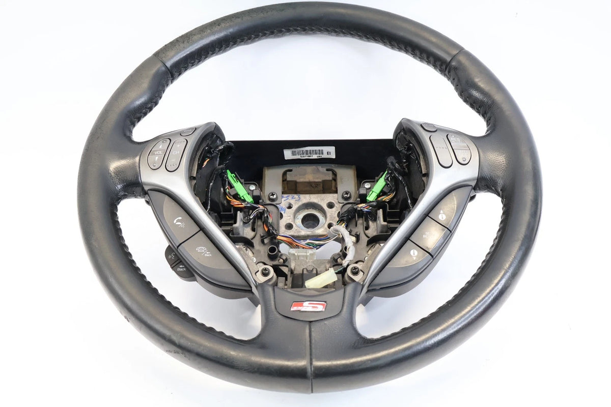 2007 2008 ACURA TL TYPE S STEERING WHEEL W/ PADDLE SHIFTERS BLACK LEATHER OEM