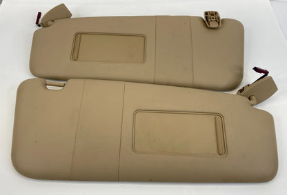 2004-2007 BMW 525i 530i Sunvisor Left & Right Sun Visor Shade Set Pair Assembly