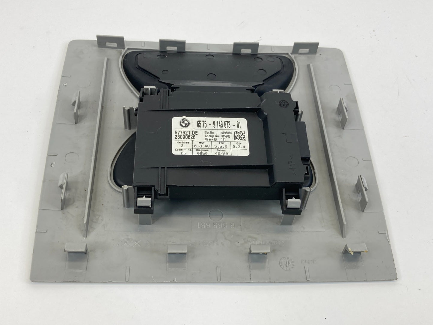 09 10 BMW 535i xDrive Alarm System Ultra Sonic Module Unit W/ Cover 65759149673