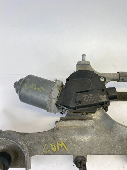 2010-2015 TOYOTA PRIUS FRONT WINDSHIELD WIPER MOTOR AND LINKAGE OEM 85110-47240