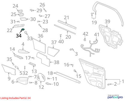 2000-2003 CADILLAC DEVILLE FRONT LEFT POWER HEATED SEAT SWITCH 25680199 OEM