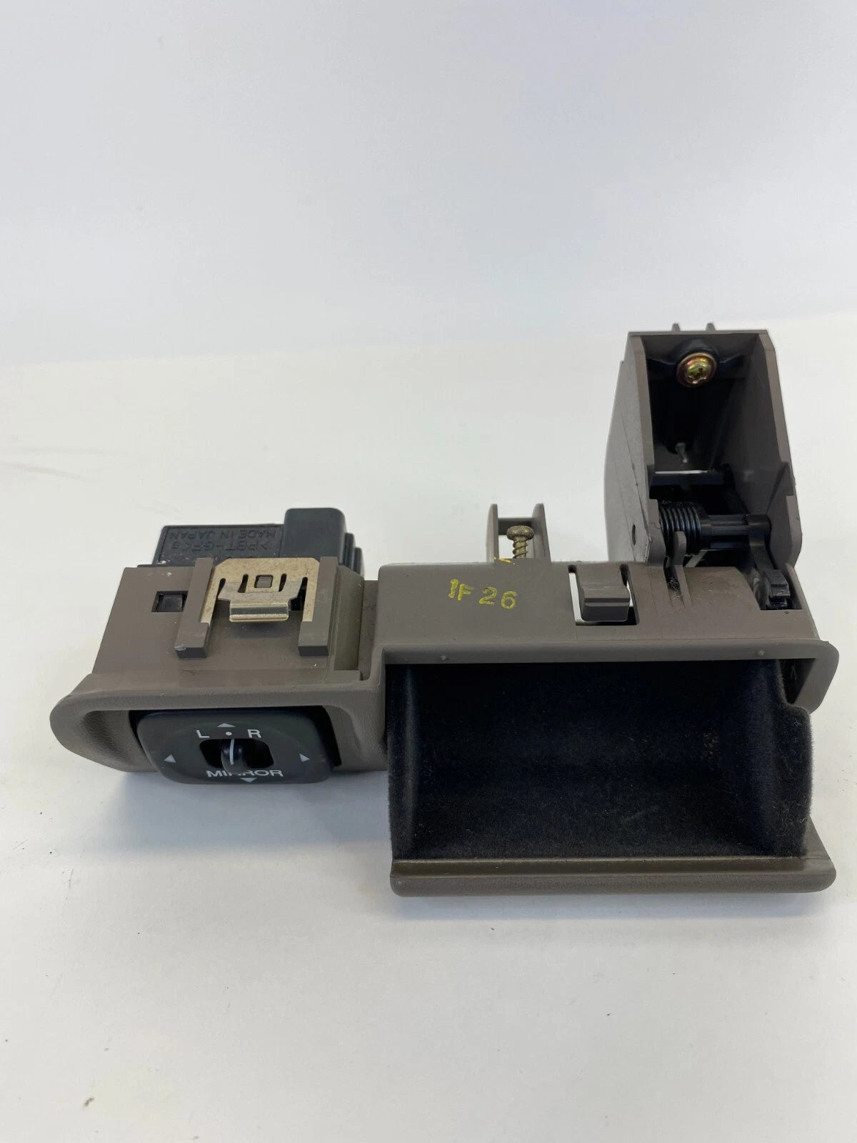 1998-2005 LEXUS GS300 DASH COIN TRAY BIN MIRROR SWITCH W/ COVER BEZEL TRIM OEM