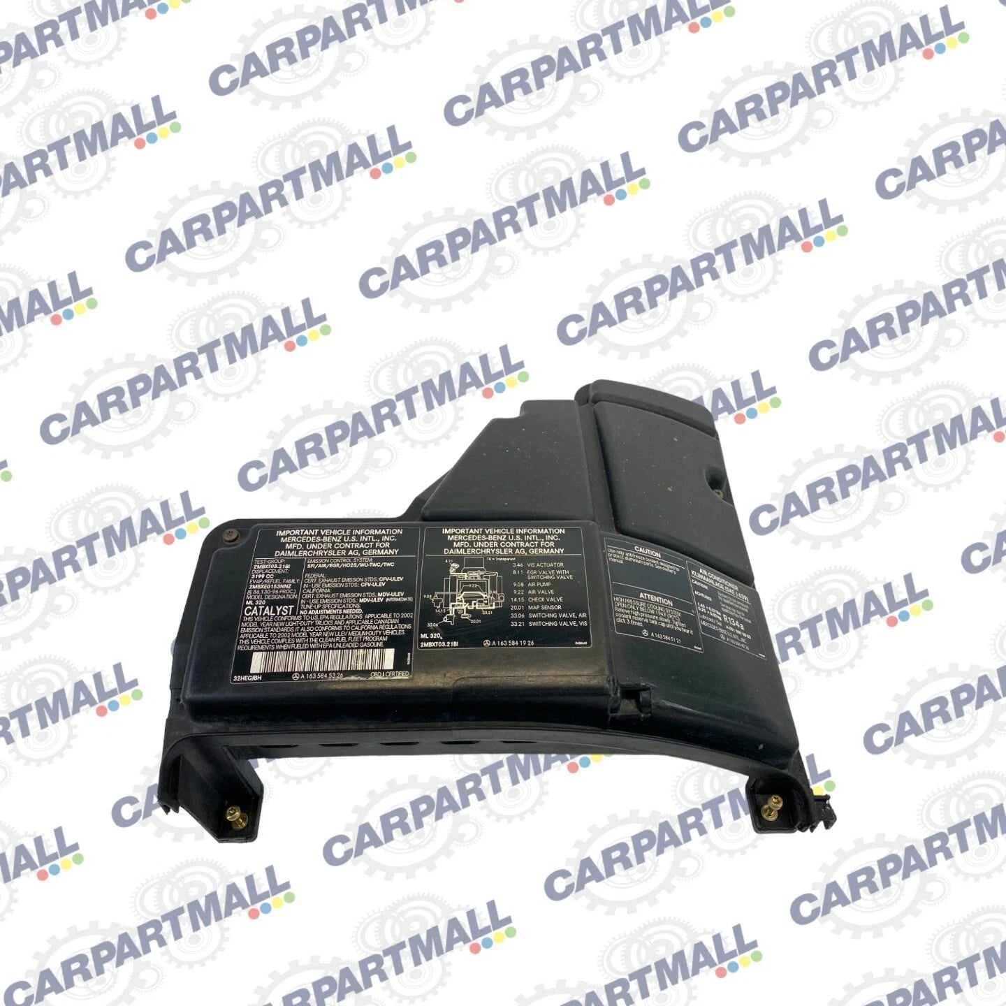 1998-2003 MERCEDES-BENZ ML 320 FUSE RELAY BOX ECU MODULE TOP PLASTIC COVER OEM