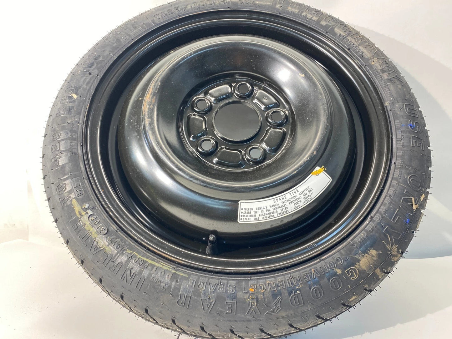 06-11 HONDA CIVIC EMERGENCY SPARE TIRE WHEEL RIM COMPACT DONUT T125/70D15 OEM