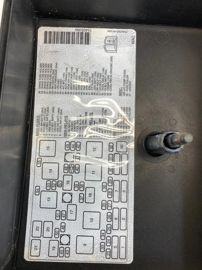 1999-2004 PONTIAC GRAND AM 2.2L ENGINE FUSE BOX BOX COVER LID CAP 15405390 OEM