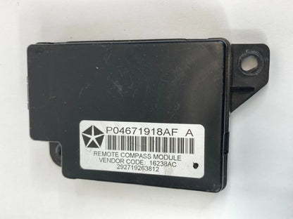 2008 CHRYSLER TOWN & COUNTRY REMOTE COMPASS CONTROL MODULE 04671918AF OEM