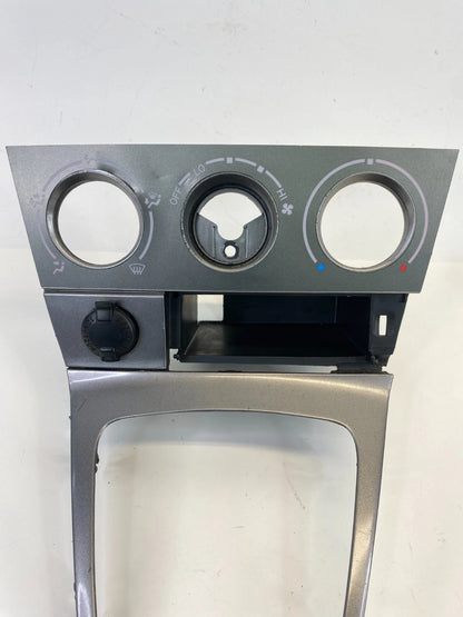 03-08 Pontiac Vibe Shifter Climate Control Trim Bezel w Storage & Power Outlet