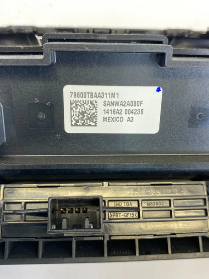2016-2021 HONDA CIVIC DASH A/C HEATER CLIMATE CONTROL PANEL 79600-TBA-A311M1