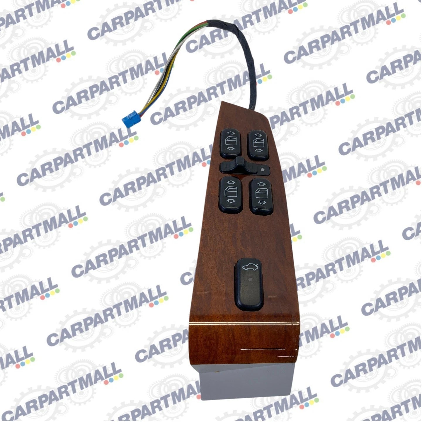 2000-2002 MERCEDES S430 DRIVER MASTER POWER WINDOW SWITCH WOOD BEZEL OEM