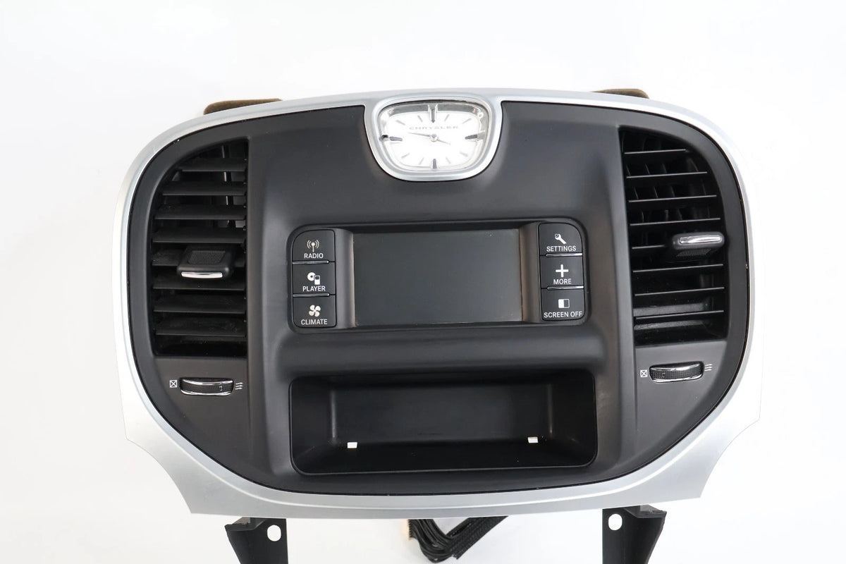 2011-2014 CHRYSLER 300 DASH AM/FM RADIO INFORMATION DISPLAY SCREEN W/ BEZEL TRIM