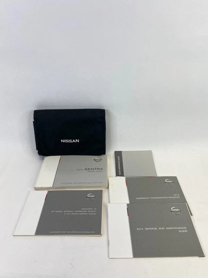 2014 NISSAN SENTRA OWNERS MANUAL SET BOOK GUIDE PORTFOLIO CASE OEM