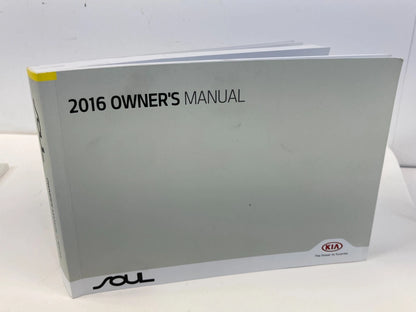 2016 16 KIA SOUL OWNER'S OWNERS MANUAL WARRANTY GUIDE BOOK SET OEM