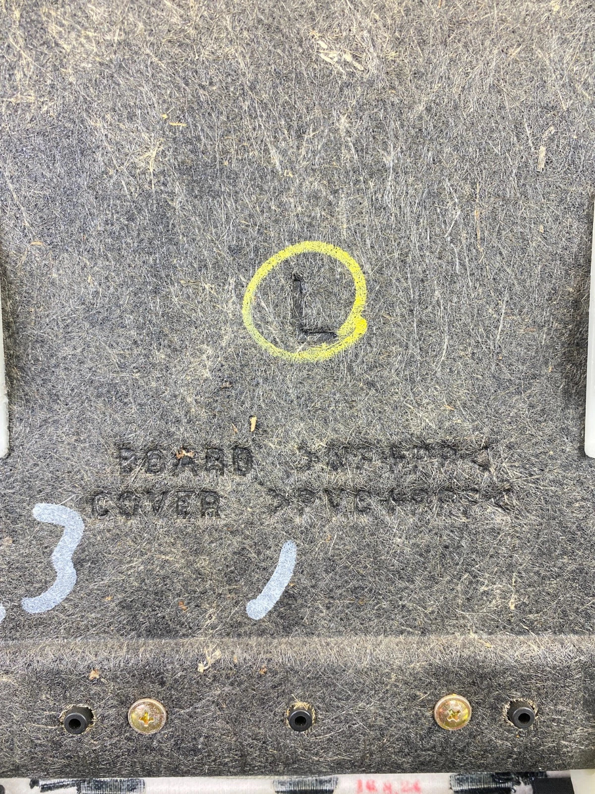 2004 2005 LEXUS RX330 FRONT LEFT DRIVER SIDE SEAT BACK BOARD COVER OEM