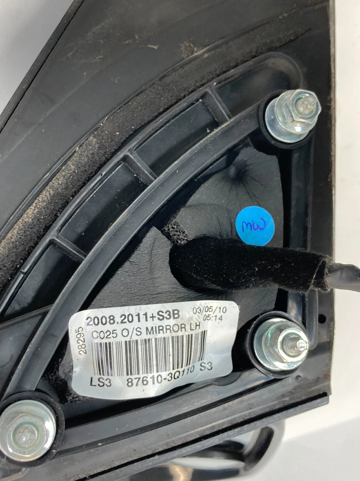 2011-2014 HYUNDAI SONATA LEFT SIDE VIEW POWER DOOR MIRROR W/LIGHT 87610-3Q110