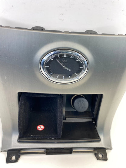 2007 2008 INFINITI FX35 CENTER CONSOLE CLOCK STORAGE BEZEL TRIM 68460-CL70A OEM