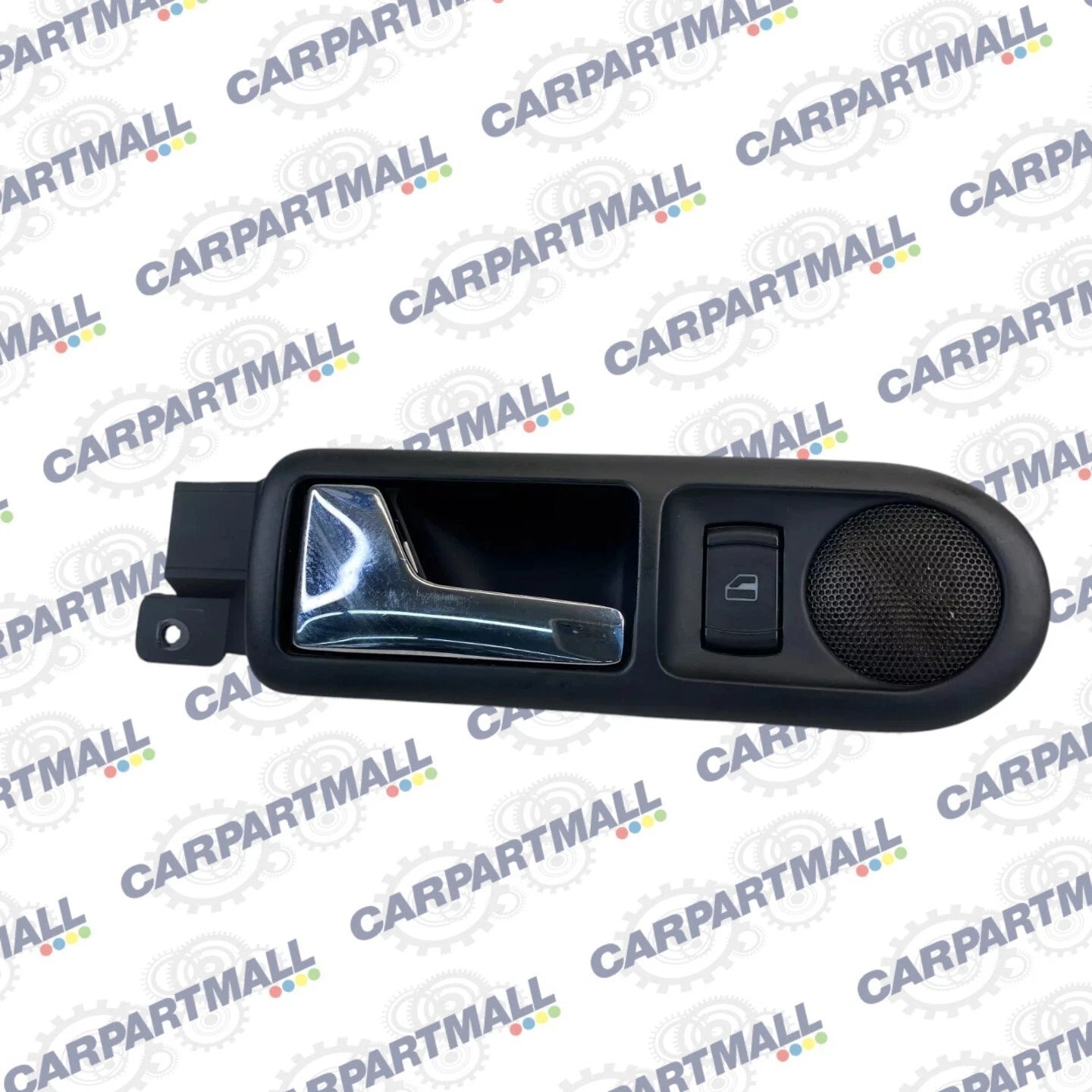 01-05 VW PASSAT REAR LEFT INTERIOR DOOR HANDLE W SWITCH & TWEETER 3B0839113 OEM