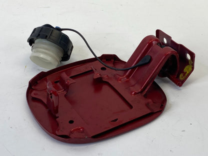 2007-2013 MITSUBISHI OUTLANDER FUEL FILLER DOOR GAS CAP COVER SET ORIENT RED OEM