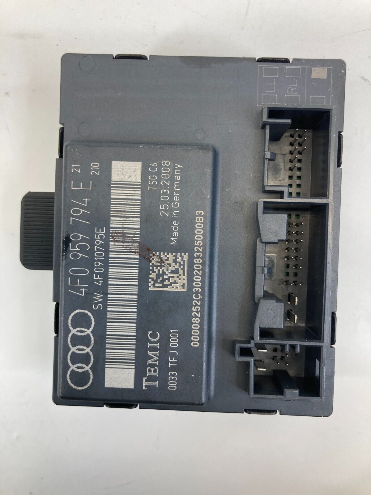 2006 2007 2008 Audi A6 Rear Right Side Door Control Module 4F0-959-794-E