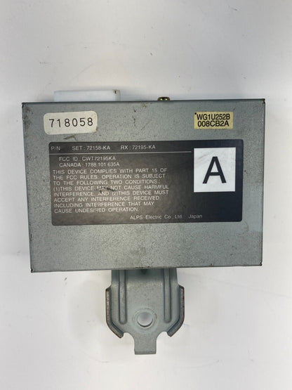 1996-2004 Acura RL Theft Locking Warning Control Module Unit 72158-KA / 72195-KA