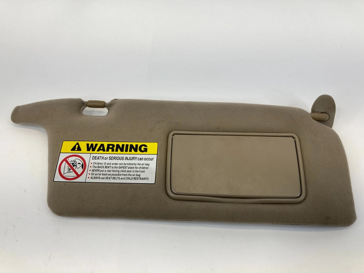 01-05 HONDA CIVIC SEDAN HYBRID RIGHT PASSENGER SIDE SUN VISOR SHADE BEIGE OEM